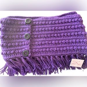 Malia Handmade Purple Infinity Scarf